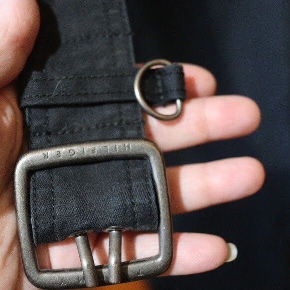 Tommy Hilfiger 90s Wide-Leg Chino Pants Janie Fit Cropped 12 w/ Belt - Picture 9 of 15